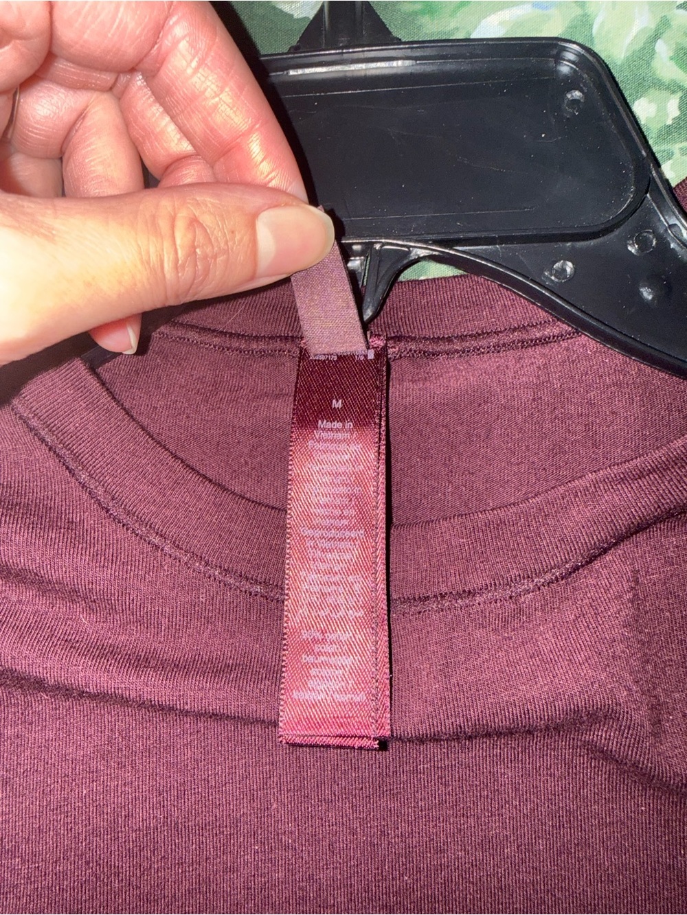 SKIMS Long Sleeve T-Shirt in Currant - Picture 3 of 3